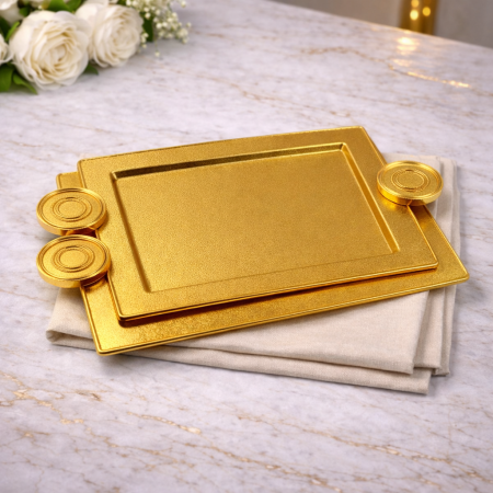 طقم صواني ستانلس ستيل 25x36cm & 30x43cm